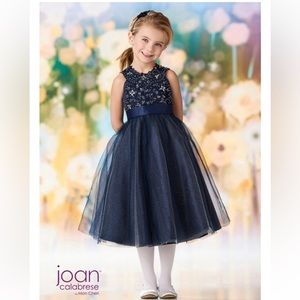 JOAN CALABRESE girls Navy dress style:  218363 , size 2
